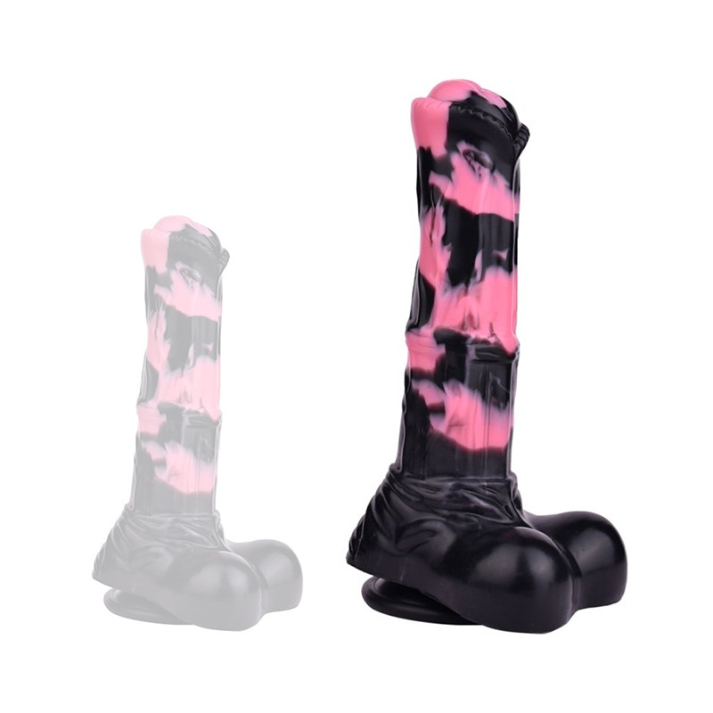 Bad Horse Gode Horse Hurulf M 24.5 x 6.5cm Noir-Rose